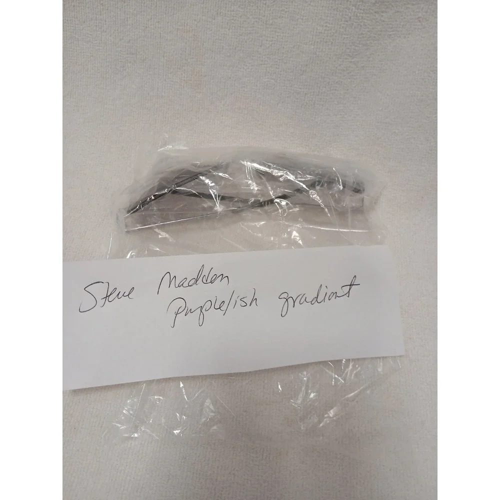 Steve Madden Aviator Sunglasses Purple Gradiant Frame S066 SLV Silver Full Rim‎